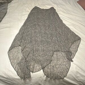 Hugh waisted Multi length long skirt